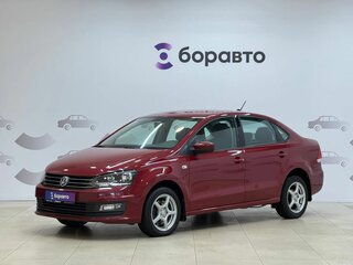 2017 Volkswagen Polo V Рестайлинг, красный, 1400000 рублей, вид 1