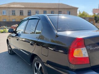 2008 Hyundai Accent ТагАЗ II, чёрный, 360000 рублей, вид 5