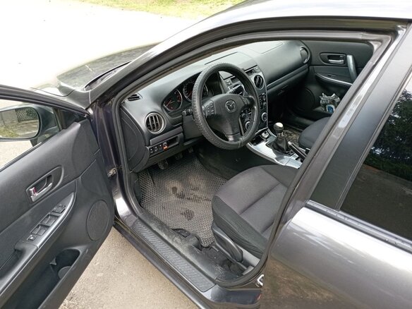 2005 Mazda 6 I (GG) Рестайлинг, серый, 450000 рублей - вид 9