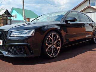 2014 Audi A8 Long III (D4) Рестайлинг, чёрный, 2200000 рублей, вид 1