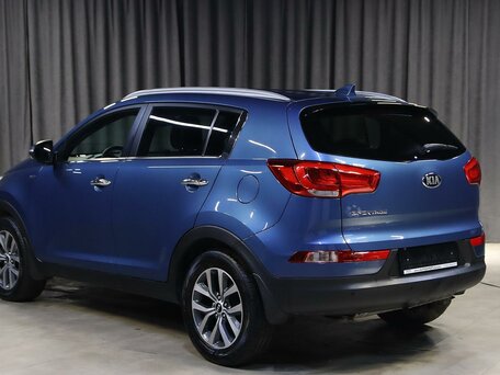 2014 Kia Sportage III Рестайлинг, синий, 1099000 рублей, вид 4