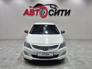 2014 Hyundai Solaris I Рестайлинг, белый, 805000 рублей, вид 2