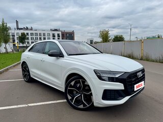 2019 Audi Q8 45 TDI I (4M), белый, 5535000 рублей, вид 2