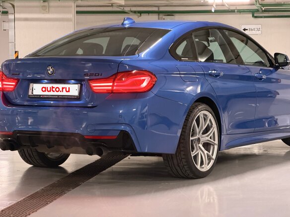 2017 BMW 4 серии Gran Coupe 430i xDrive F32/F33/F36 Рестайлинг, синий, 2580000 рублей - вид 5