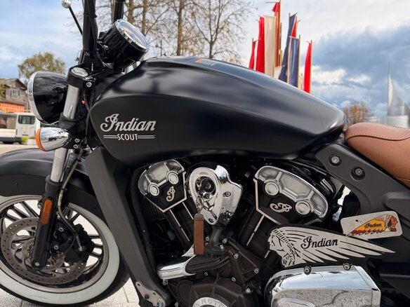 2016 Indian Scout, чёрный, 1090000 рублей - вид 12