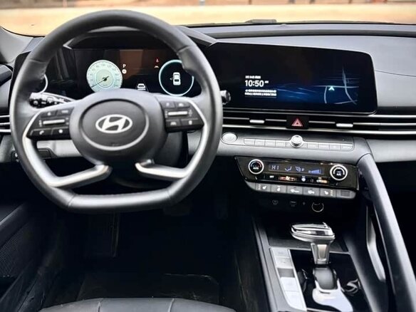 2023 Hyundai Elantra N Line VII (CN7) Рестайлинг, синий - вид 7
