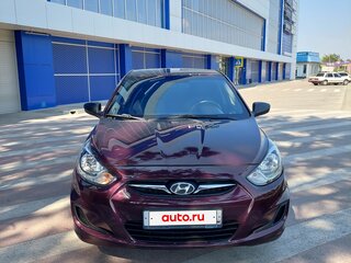 2014 Hyundai Solaris I, фиолетовый, 860000 рублей, вид 2