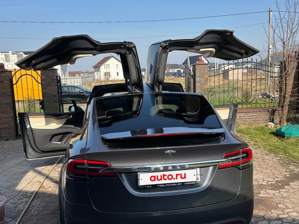 2020 Tesla Model X Long Range Plus I, серый, 4700000 рублей - вид 4