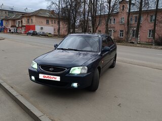 2007 Hyundai Accent ТагАЗ II, синий, 395000 рублей, вид 2