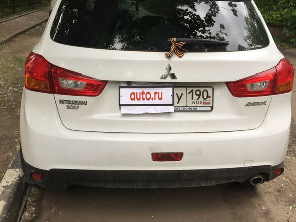 2014 Mitsubishi ASX I Рестайлинг, белый - вид 3