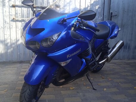 2006 Kawasaki ZZR 1400, синий, 700000 рублей, вид 1