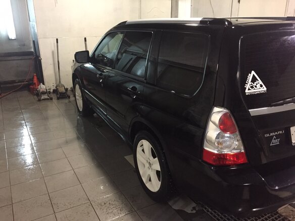 2007 Subaru Forester II Рестайлинг, чёрный - вид 8