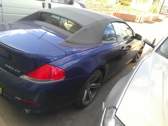 2004 BMW 6 серии 645i II (E63/E64), синий - вид 3