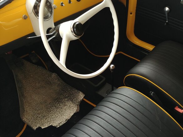 1967 Fiat 500 I, жёлтый - вид 6