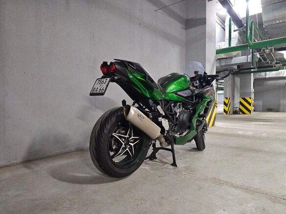2018 Kawasaki Ninja H2 SX, зелёный, 1450000 рублей - вид 6