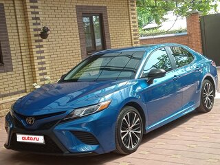 2019 Toyota Camry US Market VIII (XV70), синий, 2500000 рублей, вид 5