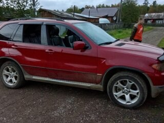 2005 BMW X5 4.4i I (E53) Рестайлинг, красный, 555555 рублей, вид 4
