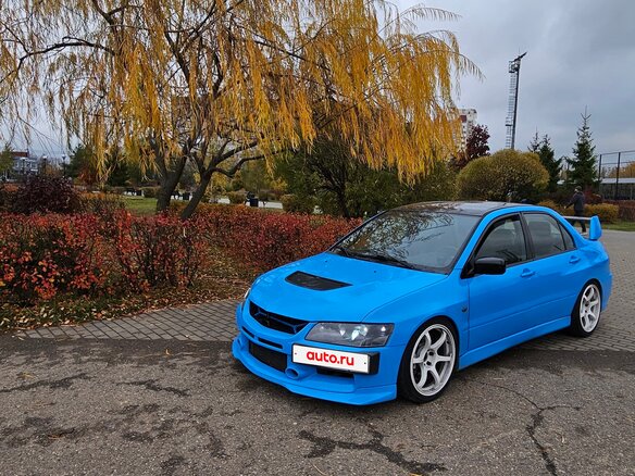 2007 Mitsubishi Lancer Evolution IX, голубой, 3200000 рублей - вид 9