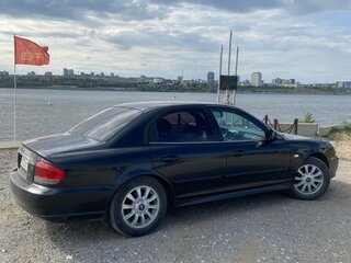 2006 Hyundai Sonata ТагАЗ IV (EF) Рестайлинг, чёрный, 440000 рублей, вид 4