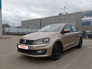 2015 Volkswagen Polo V Рестайлинг, бежевый, 1170000 рублей, вид 1