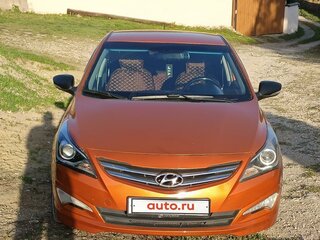 2015 Hyundai Solaris I Рестайлинг, оранжевый, 1250000 рублей, вид 1