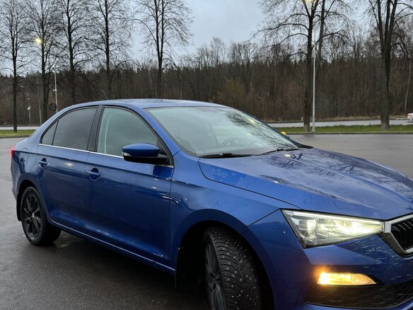 2021 Skoda Rapid II, синий, 1900000 рублей - вид 6