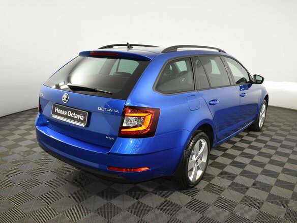 2018 Skoda Octavia III (A7) Рестайлинг, синий - вид 2