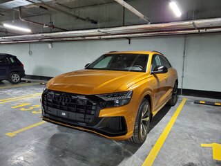 2019 Audi Q8 45 TDI I (4M), оранжевый, 7000000 рублей, вид 1