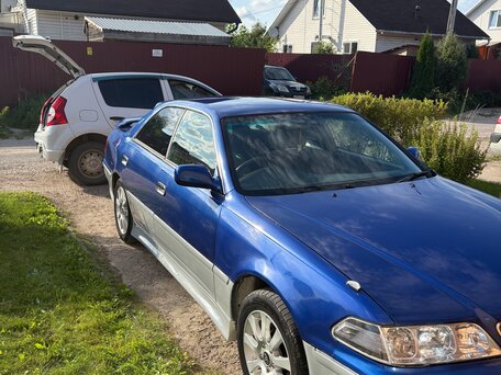 1999 Toyota Mark II VIII (X100), синий, 1200000 рублей, вид 2