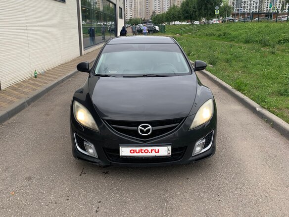 2008 Mazda 6 II (GH), чёрный, 650000 рублей