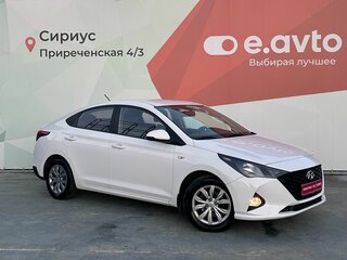 2021 Hyundai Solaris II Рестайлинг, белый, 1450000 рублей, вид 3