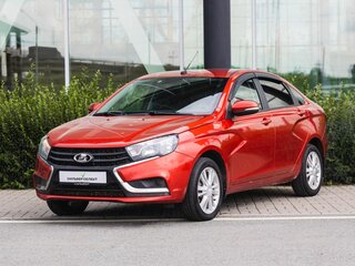 2017 Lada (ВАЗ) Vesta I, красный, 610000 рублей, вид 1