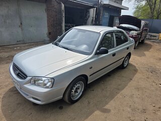 2008 Hyundai Accent ТагАЗ II, серебристый, 370000 рублей, вид 1