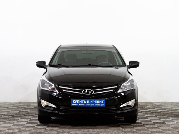 2014 Hyundai Solaris I Рестайлинг, чёрный, 799000 рублей - вид 1