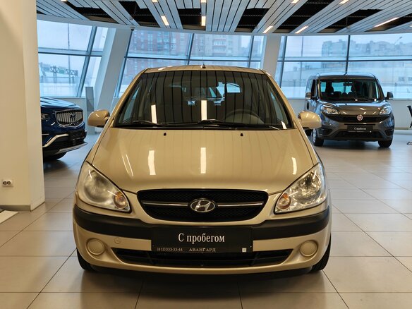 2009 Hyundai Getz I Рестайлинг, бежевый, 595000 рублей - вид 2