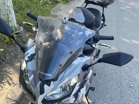 2015 Kawasaki ER-6F (Ninja 650R), серебристый, 515000 рублей, вид 5