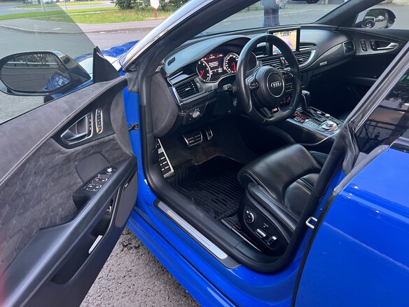 2015 Audi A7 I (4G) Рестайлинг, синий, 4600000 рублей - вид 17