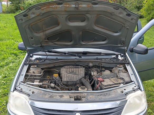 2012 Renault Logan I Рестайлинг, синий, 365000 рублей - вид 2