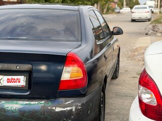 2006 Hyundai Accent ТагАЗ II, синий, 195000 рублей, вид 4