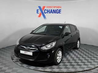 2011 Hyundai Solaris I, чёрный, 619000 рублей, вид 1