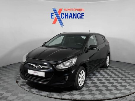2011 Hyundai Solaris I, чёрный, 569000 рублей, вид 1