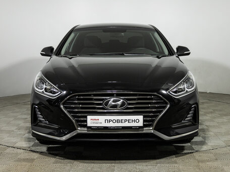 2018 Hyundai Sonata VII (LF) Рестайлинг, чёрный, 1749777 рублей, вид 2