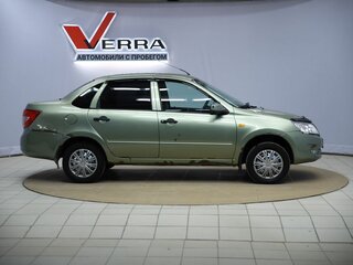 2013 Lada (ВАЗ) Granta I, зелёный, 270000 рублей, вид 4