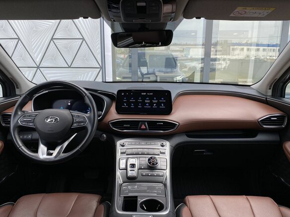 2021 Hyundai Santa Fe IV Рестайлинг, синий, 3799000 рублей - вид 12