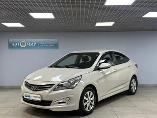 2015 Hyundai Solaris I Рестайлинг, бежевый, 1119000 рублей, вид 1