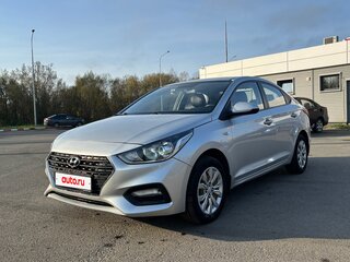 2017 Hyundai Solaris II, серебристый, 1110000 рублей, вид 2