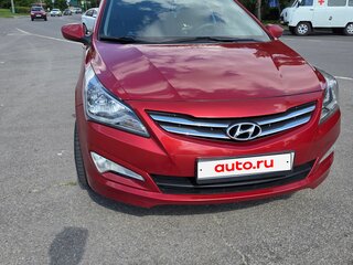 2016 Hyundai Solaris I Рестайлинг, красный, 1050000 рублей, вид 2