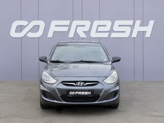 2013 Hyundai Solaris I, серый, 859000 рублей, вид 3