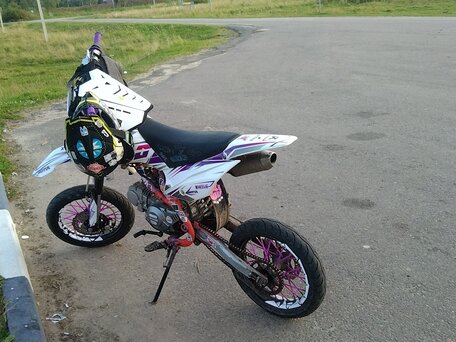 2023 Kayo Basic TT125, фиолетовый, 60000 рублей, вид 4