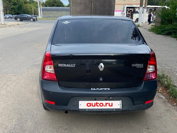 2011 Renault Logan I Рестайлинг, чёрный - вид 1